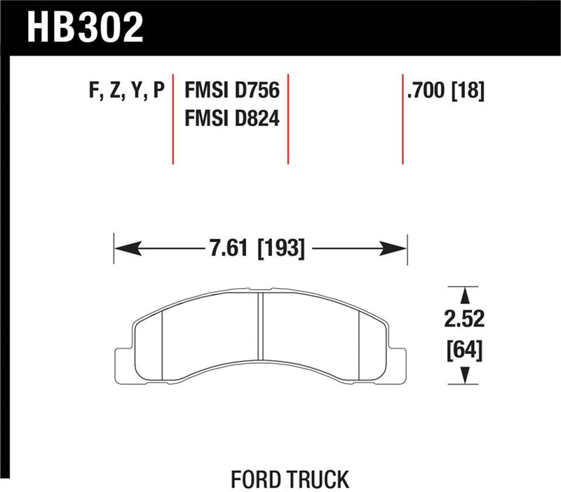 Hawk LTS Street Brake Pads