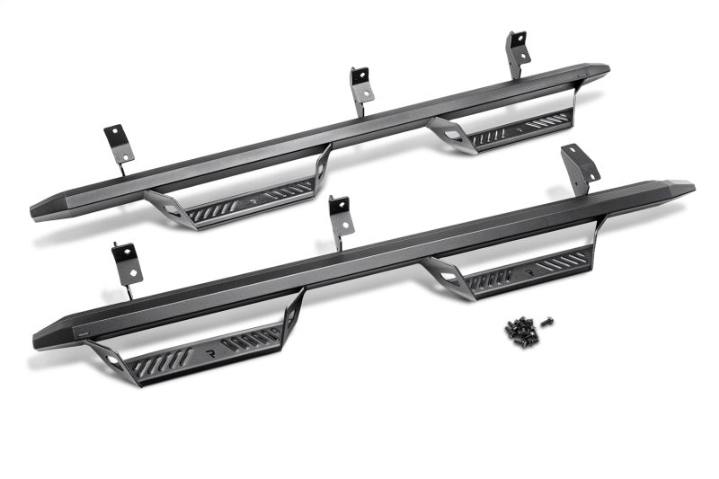 N-Fab Predator Pro Step System 14-17 Chevy/GMC 1500 Crew Cab - Tex. Black