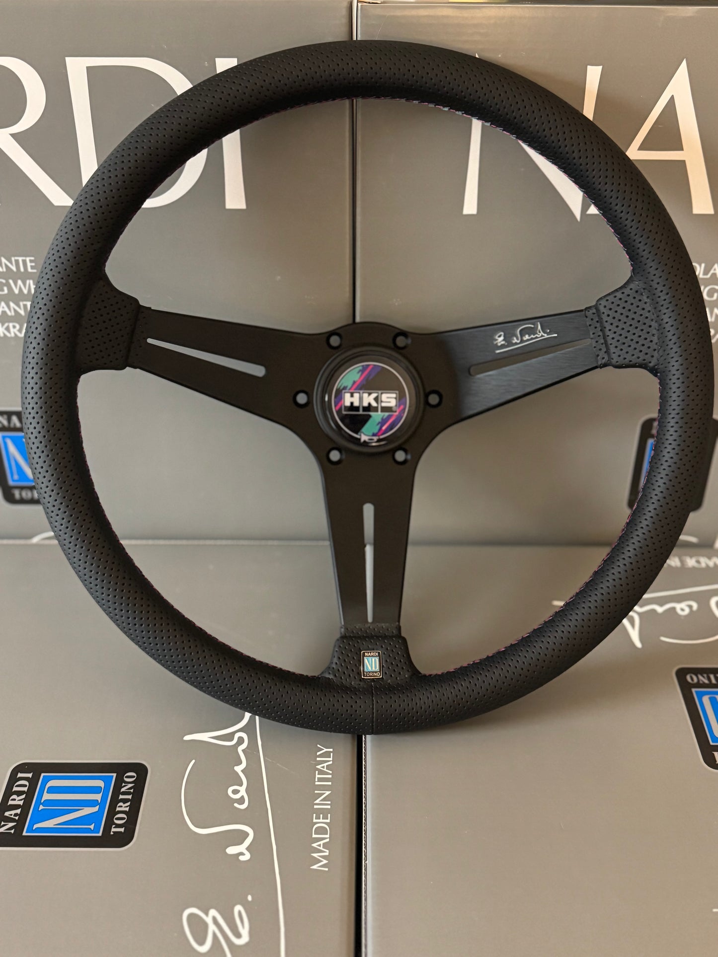 HKS STEERING WHEEL NARDI SPORTS 34DEEP - 51007-AK668