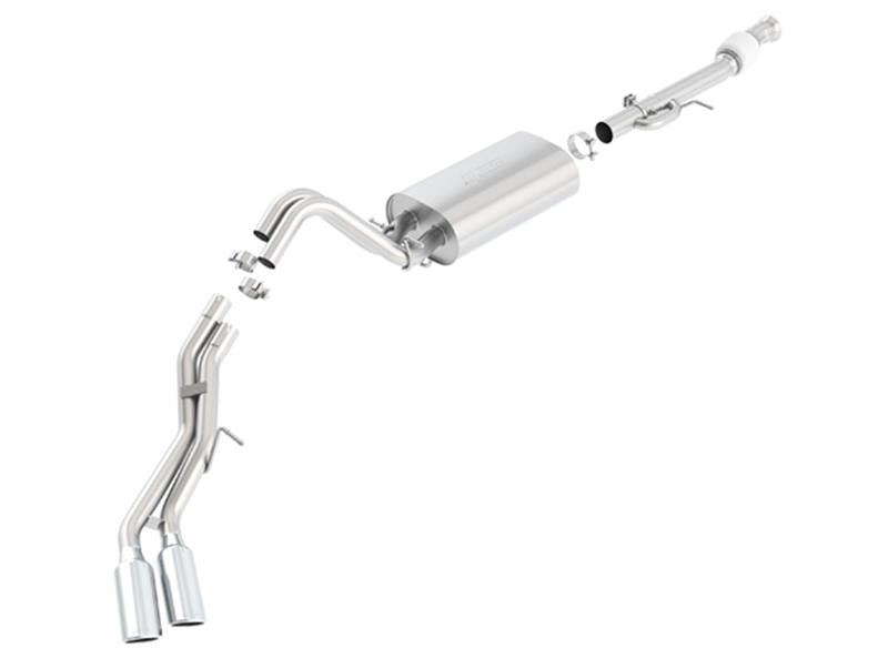 Borla 15-16 Cadillac Escalade ESV 6.2L Auto Trans Dual Round Rolled Truck Side Exit Catback Exhaust