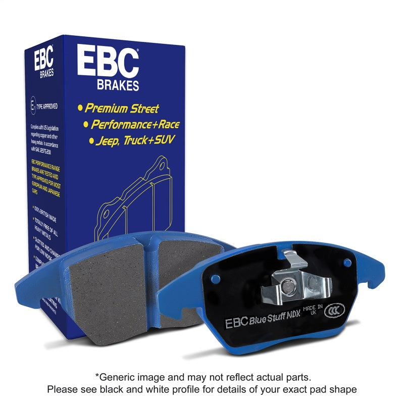 EBC 14 Mercedes-Benz C63 AMG (W204) 6.2 Bluestuff Rear Brake Pads