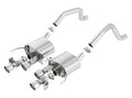 Borla 15 Chevy Corvette C7 ZO6 6.2L w/o AFM w/ NPP ATAK Quad RD RL AC Tips Center Rear Exit Exhaust