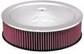 K&N 14in Red Custom Air Cleaner Assembly - 5.125in ID x 14in OD x 3.75in H x 1.25in Drop Base
