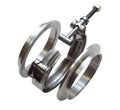 Vibrant T304 SS V-Band Flange Assembly for 2.75in O.D. Tubing incl 2 V-Band flanges & 1 V-Band Clamp