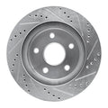 DFC 02-24 Chrysler Aspen Front Left Drilled & Slotted Silver Brake Rotor