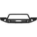 Westin 18-19 Jeep Wrangler JL WJ2 Full Width Front Bumper w/Bull Bar Textured Black