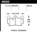 Hawk Porsche / Volkswagen HPS Street Rear Brake Pads