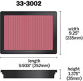 K&N 12 Isuzu D-Max 2.5L L4 DSL Replacement Air Filter