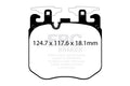 EBC 2017+ BMW (Alpina) B7 xDrive 4.4L Twin Turbo Yellowstuff Front Brake Pads