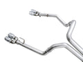 AWE Tuning 4th Gen GM 1500 6.2L 0FG Cat-Back Split Rear Exit (w/ Bumper Cutouts) - Quad Chrome Tips