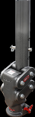 Gen-Y Spartan Torsion-Flex 5in Offset 4in RD Tube Gooseneck 2-5/16in Coupler Standard Height
