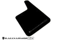 Rally Armor Universal Black UR Plus Mud Flap w/ Metallic Black Logo - Pair