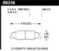 Hawk 97-06 Corvette (incl C5 Z06) HP+ Street Rear Brake Pads
