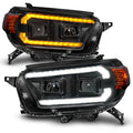 ANZO 10-13 Toyota 4Runner Projector Headlights - Black