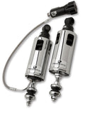 Progressive 00-17 Harley-Davidson Softail 422 Series Shocks w/RAP - Chrome