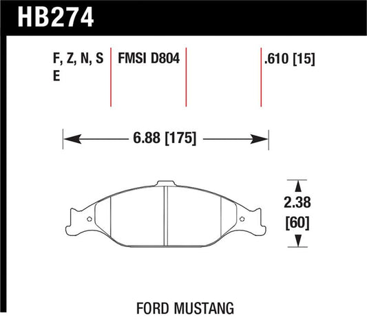 Hawk HP+ Street Brake Pads