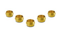 Vibrant 5/8in Brass Olive Hardline Tubing Inserts (2 Pack)