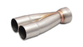 Vibrant 2-1 SS Merge Collectors (1-3/4in Inlet Slipover ID 2-1/4in Outlet OD) - Sold Individually