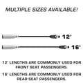 Rugged Radios STX STEREO Straight Cable to Intercom (Select Length) 12 Feet