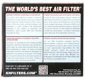 K&N Universal Rubber Filter 2 inch Top OD / 3.5 inch Base OD / 2.25 inch Flange ID / 4 inch Height