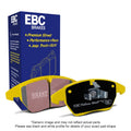 EBC 14 Mercedes-Benz C63 AMG (W204) 6.2 Yellowstuff Rear Brake Pads