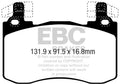 EBC 2017+ Kia Stinger 3.3L Twin Turbo Redstuff Front Brake Pads