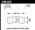 Hawk Stoptech ST-60 Caliper HP+ Street Brake Pads
