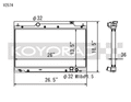 Koyo 02-05 Honda Civic Si 2.0L EP3 (MT) Radiator