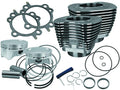 S&S Cycle 99-06 BT 4in Bore 4in Stroke Cylinder Kit - Wrinkle Black w/ Highlight