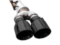 AWE Tuning 4th Gen GM 1500 6.2L 0FG Cat-Back Split Rear Exit (w/ Bumper Cutouts) - Quad Diamond Tips