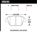 Hawk 2011-2013 Audi A3 Except TDI HPS 5.0 Rear Brake Pads