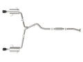 aFe Subaru Forester XT 14-18 H4-2.5L (t) Takeda 2-1/2in to 2-1/4in 304 SS Cat-Back- Black Tip