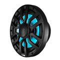 DS18 Marine 8in 2-Way 175 Watts RMS 4 ohm Digital LED Lights Bullet Tweeter Covers Included Black