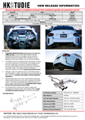 HKS HKSTUDIE EXHAUST for BMW G87 6MT