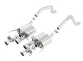 Borla 15 Chevy Corvette C7 ZO6 6.2L w/o AFM w/ NPP ATAK Quad RD RL IC Tips Center Rear Exit Exhaust