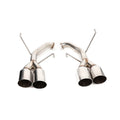 BLOX Racing 2022+ WRX Muffler Delete / Axle Back Single Wall 4in - Polished Tips
