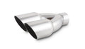 Vibrant Dual 3.5in Round SS Exhaust Tip (Single Wall Angle Cut)