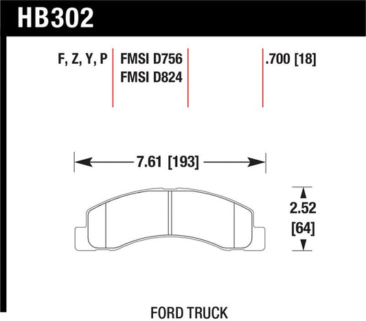 Hawk LTS Street Brake Pads