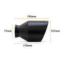 Mishimoto 15-23 Dodge Charger/Challenger Muffler Tip Pair - 5in - Black