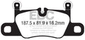 EBC 2018+ Porsche Cayenne (3rd Gen) 4.0TT Extra Duty Rear Brake Pads