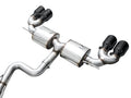 AWE Tuning MK8 Volkswagen Golf R 3in Touring Edition Quad Exhaust - Diamond Black Tips