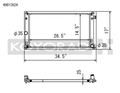 Koyo 2019 Toyota Corolla Hatchback 6MT and CVT (E210 Chassis) All Aluminum Radiator