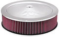 K&N 14in Red Custom Air Cleaner Assembly - 5.125in ID x 14in OD x 3.75in H x 1.25in Drop Base