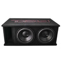 DS18 Dual 12in Loaded 1500 Watts RMS 2x ZR12.4D Ported Enclosure w/ Subwoofer