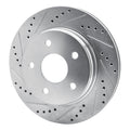 DFC 02-24 Chrysler Aspen Front Left Drilled & Slotted Silver Brake Rotor