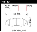 Hawk 97-01 Honda Prelude HP+ Street Front Brake Pads