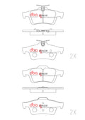 DBA 07-13 Mazda Mazdaspeed3 Rear RP Performance Brake Pads