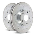 Power Stop 13-22 Ford F-350 Super Duty Front Drilled & Slotted Rotor - Pair
