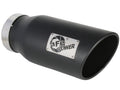 aFe ATLAS 5in DPF-Back Alum Steel Exhaust System w/ Black Tip 19-20 Ram Diesel Trucks L6-6.7L (td)