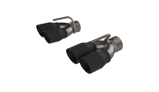 2015-2023 Dodge Challenger 6.2/6.4L QTP Black Quad Tip Adapter